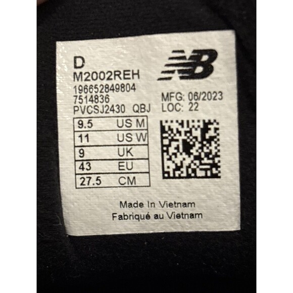 New Balance 2002R Castlerock Black Grey Magnet Mens 9.5 Shoes M2002REH Gorpcore - Picture 13 of 13